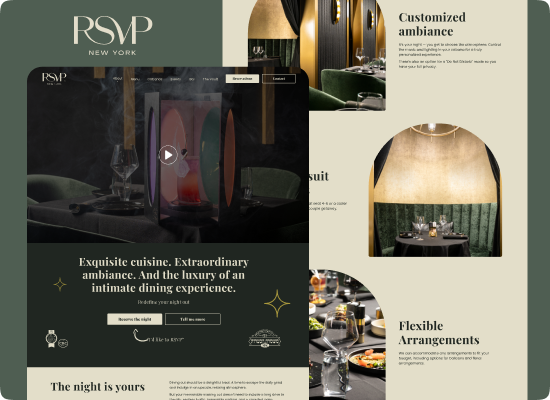 RSVP Steakhouse Website